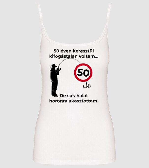  minta fehér pólón