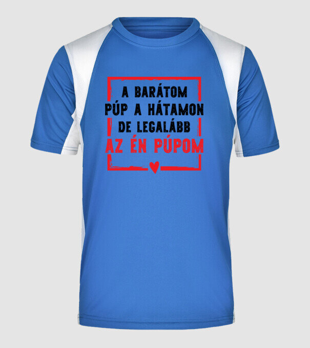  minta királykék pólón