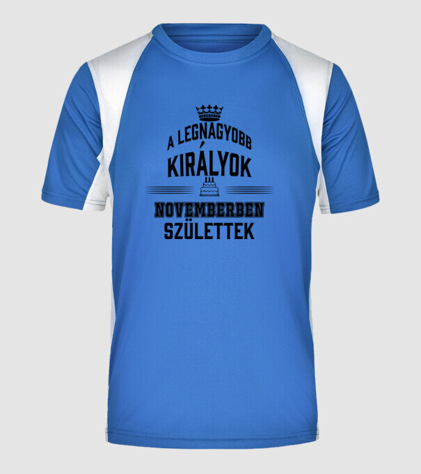  minta királykék pólón