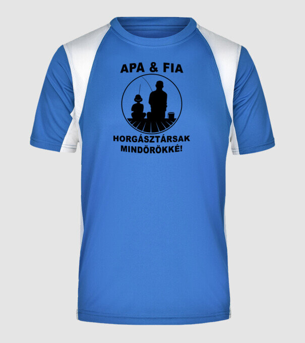  minta királykék pólón