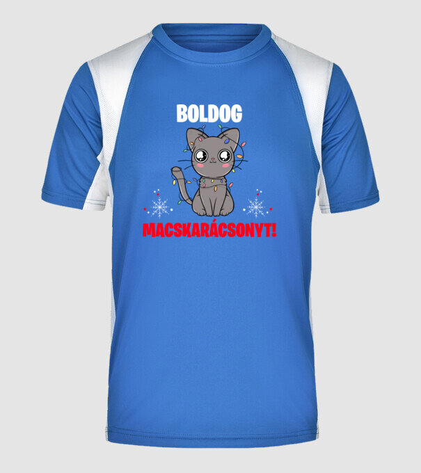  minta királykék pólón