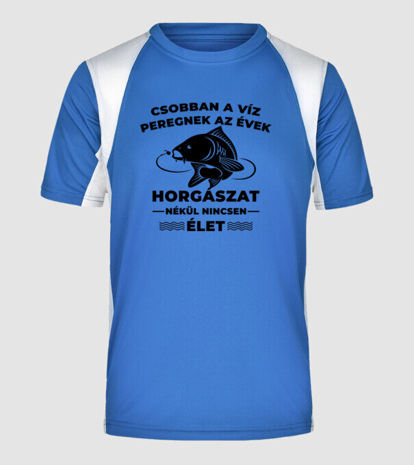  minta királykék pólón