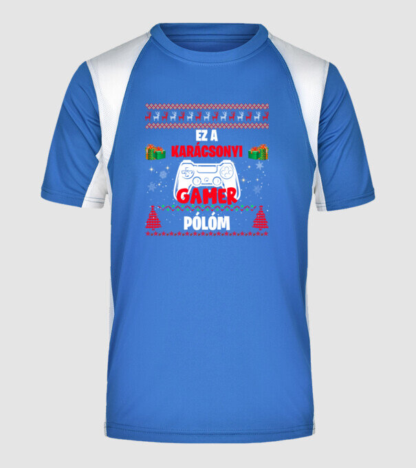  minta királykék pólón