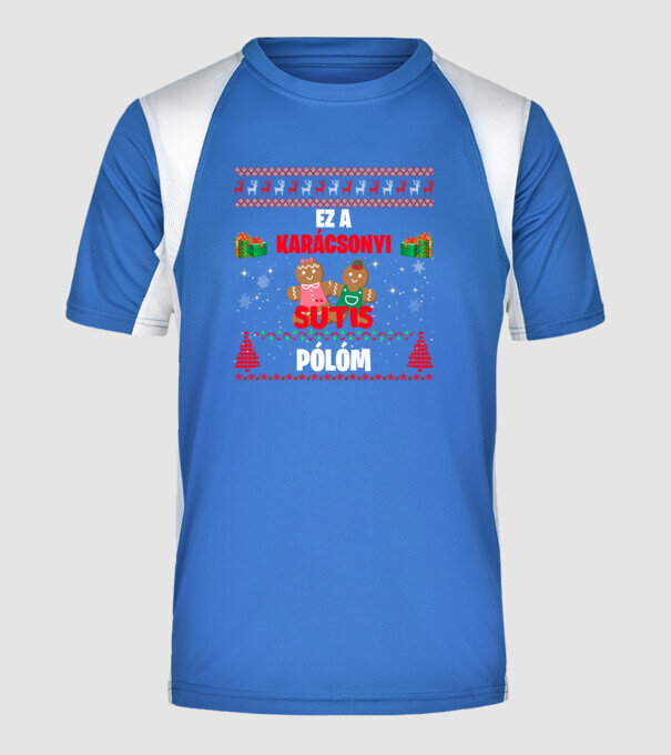  minta királykék pólón