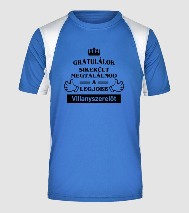  minta királykék pólón