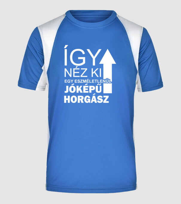  minta királykék pólón