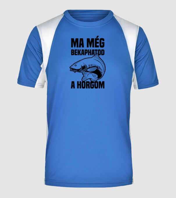  minta királykék pólón