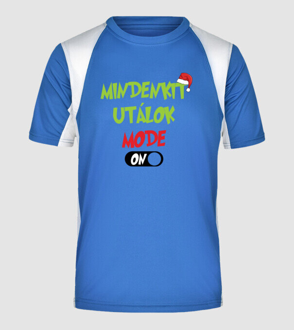  minta királykék pólón