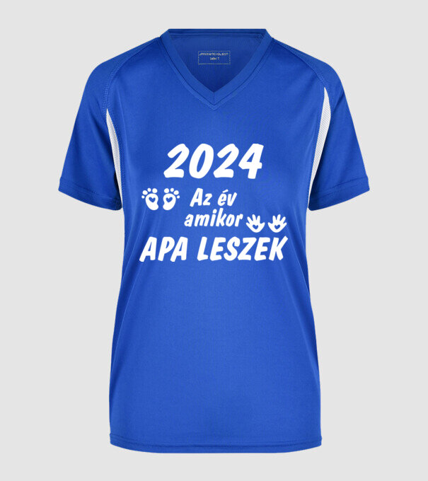  minta királykék pólón