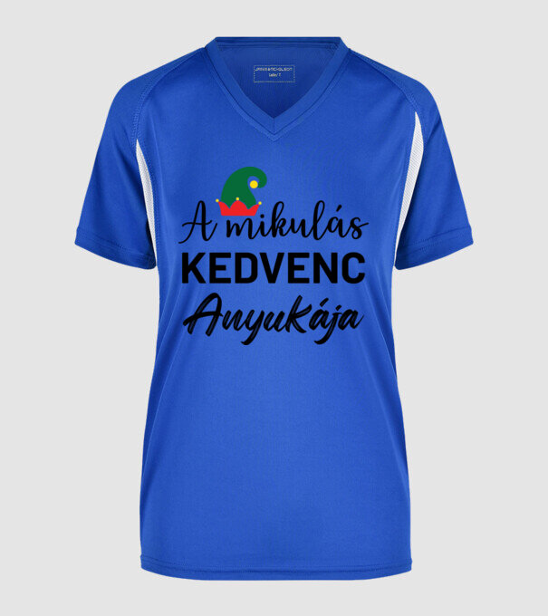  minta királykék pólón