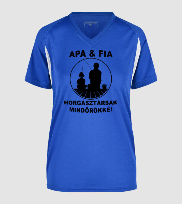  minta királykék pólón
