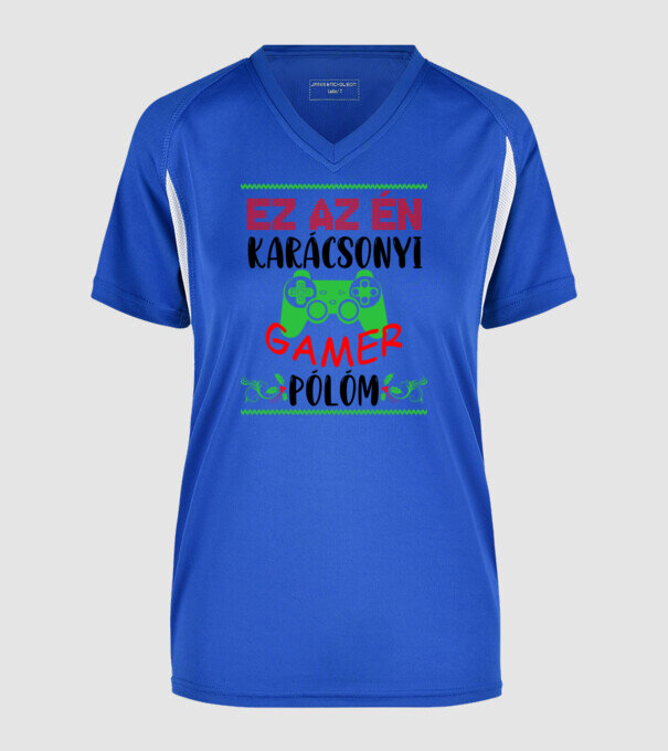  minta királykék pólón