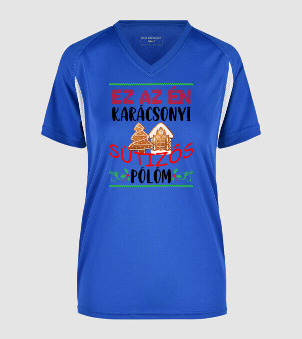  minta királykék pólón