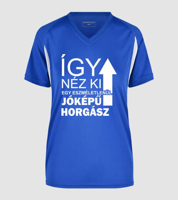  minta királykék pólón