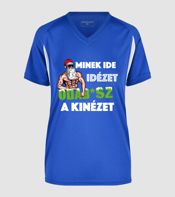  minta királykék pólón