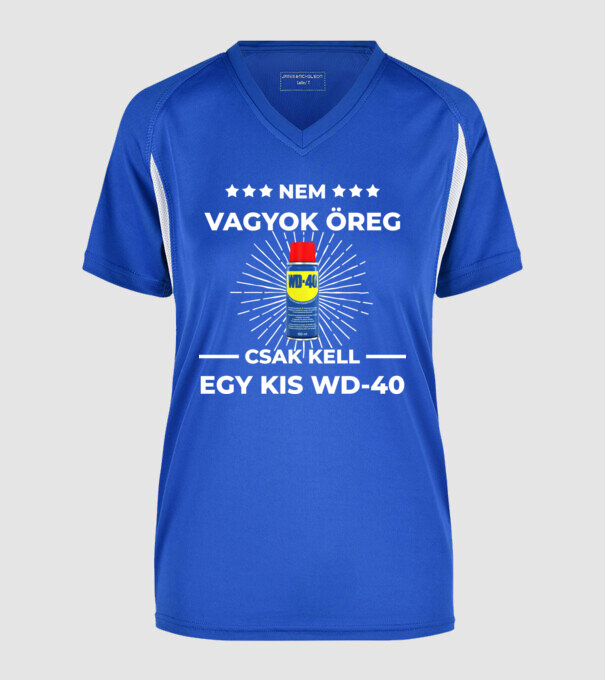  minta királykék pólón