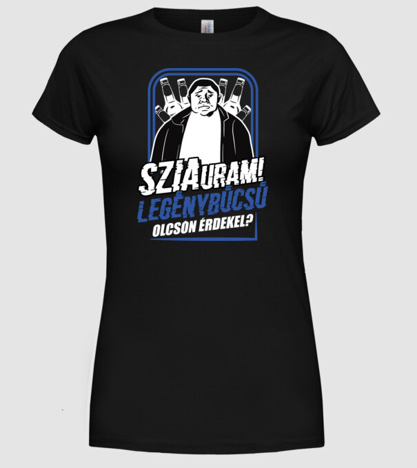  minta fekete pólón