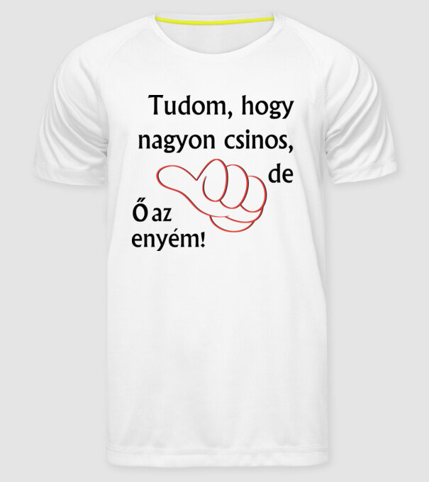  minta fehér pólón